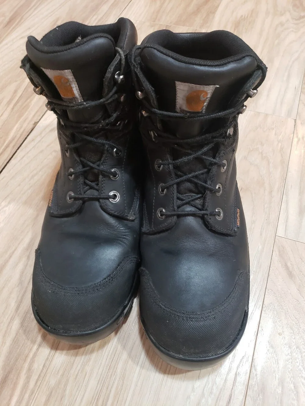 Carhartt Mens Size 12 Black Rugged Work Boots